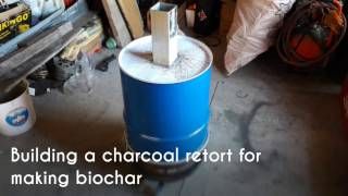 Building a small charcoal retort part 1 [upl. by Clarey]