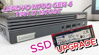 Lenovo ThinkCentre M70q TINY i7 13700 SSD Upgrade  12E3003KGR  Lenovo ThinkCentre M70q Gen 4 [upl. by Reinhart]