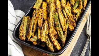 Crispy Air Fryer Okra Kurkuri Bhindi [upl. by Kip617]