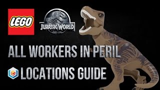 LEGO Jurassic World All Workers in Peril Locations Guide Send The Helicopters AchievementTrophy [upl. by Daniella]