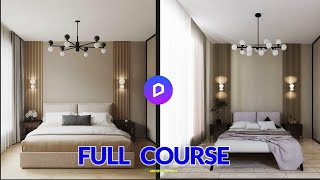 D5 RENDER  FULL BEGINNER TUTORIALS  INTERIOR BEDROOM [upl. by Ggerg]