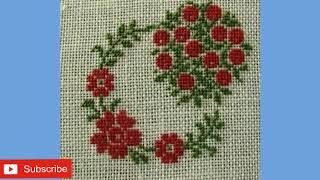 New Cross Stitch pattern  Dosuti table cloth design  Table cloth design collection [upl. by Colburn553]