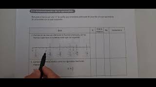 35 Autoevaluación de lo aprendido Cuaderno de ejercicio numeral 1 y 2 [upl. by Red]