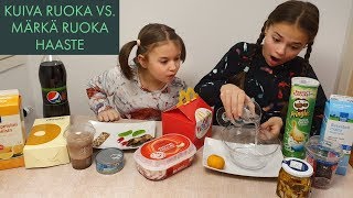 KUIVA RUOKA VS MÄRKÄ RUOKA HAASTE [upl. by Alduino]