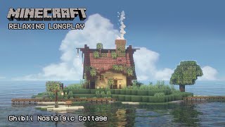 Minecraft Relaxing Longplay  Ghibli Nostalgic  Cozy Cottage House No Commentary 119 [upl. by Langill]