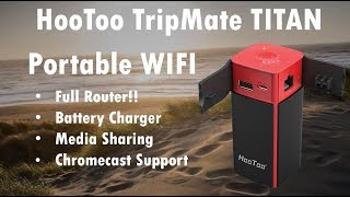 HooToo TripMate Titan  Portable Router USB Charger Media Server amp More [upl. by Docila383]