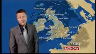 BBC News  Tomasz Schafernaker sings quotManic Mondayquot 170509 [upl. by Enorej127]