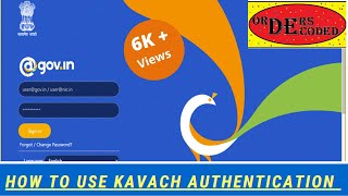 How to open govt e mail ID using Kavach Authentication [upl. by Eserrehs]