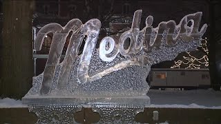 Medina kicks off ice festival Friday evening [upl. by Lunetta]