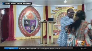 Confrontation at Bishop Lamor MillerWhiteheads sermon caught on video [upl. by Derian]