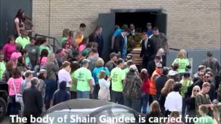 SHAIN GANDEE Laid to Rest Funeral took place of April 7 2013 PICS [upl. by Salli697]