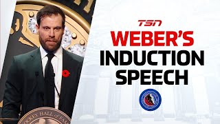 Hockey Hall of Fame Induction Speech Shea Weber [upl. by Also48]