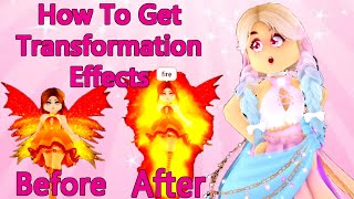 HOW TO GET Dress Up Transformation Effects In Royale High [upl. by Etom]