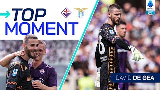 De Gea Protects La Violas Goal  Top Moment  FiorentinaLazio  Serie A 202425 [upl. by Friedman810]