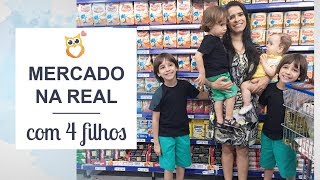 Sozinha com 4 filhos no supermercado  MercadoNaReal Ep6  Juliana Doerner [upl. by Nicram]