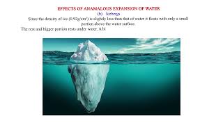 Effects of anomalous expansion of water [upl. by Walburga]