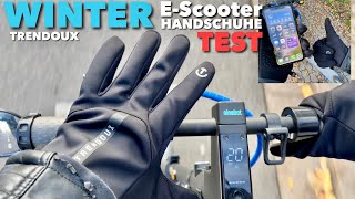 TRENDOUX EScooter Winter  HANDSCHUHE  Warme Finger mit praktischem Feature im TEST REVIEW [upl. by Aligna]