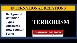 terrorism and its types complete detail with slides [upl. by Katzir]