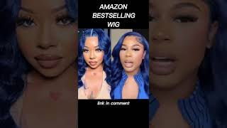 Amazon Best Selling Wig under 100 Blue Wear and Go Body Wave Lace Front Human Hair Wig amazonwigs [upl. by Vladi22]