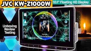 JVC KWZ1000W  101quot Floating Display Wireless Apple CarPlayAndroid Auto amp Phone Mirroring [upl. by Sacram]