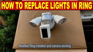 How to Fix Ring Floodlight Cam By Replacing LED Lights Quick Repair of Ring Flood light camera [upl. by Acemahs]