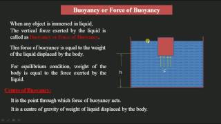 Concept of Bouyancy or force of Buoyancy [upl. by Atinnor]