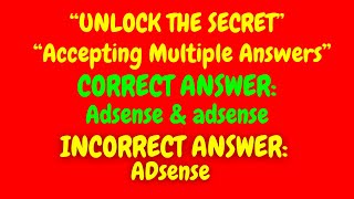 Unlock the Secret to Accepting Multiple Answers in Google Forms – 100 Working [upl. by Eilhsa364]