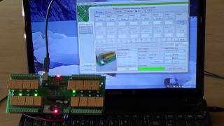 USB 16 Channel Relay Module  RS232 serial controlled DRM software [upl. by Fenelia788]