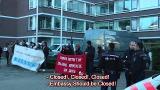 DutchPersians demonstration in front of Irans Embassy in The Hague for Zahra Bahrami 30 Jan 2011 [upl. by Kensell]