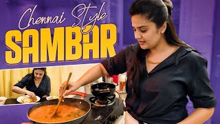 Chennai Style Sambar  Sambar Recipe  Sreemukhi Cookings  Latest Cooking Videos  Sreemukhi [upl. by Hassi149]