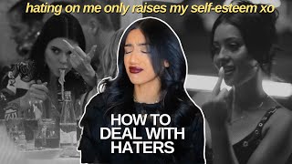 how to deal with HATERS  stop caring about what other people think and become MORE confident [upl. by Nairred]