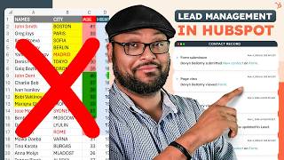 How To Do Lead Management In Free HubSpot CRM [upl. by Ycal]