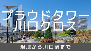 【プラウドタワー川口クロス】現地から川口駅まで [upl. by Ardnassak516]