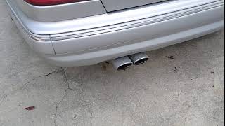 W210 E55 AMG exhaust sound Xpipe  secondary cats and res delete [upl. by Ryder852]