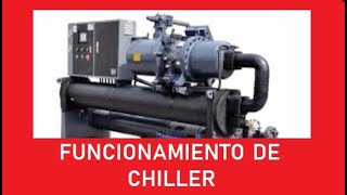 CHILLER FUNCIONAMIENTO DE SISTEMA ENFRIADO POR AGUA Y AIRE [upl. by Allare]