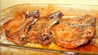 Tender Oven Baked Pork Chops Recipe [upl. by Aniakudo]