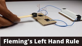 Flemings Left Hand Rule  Class 10 Experiential Activity [upl. by Enitsud]