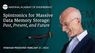 Stuart Parkin quotSpintronics for Massive Data Memory Storage Past Present and Futurequot [upl. by Narcis]