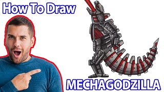 How to draw Mechagodzilla  From Art Land  Godzilla Drawings  Mady Arts [upl. by Meggie]