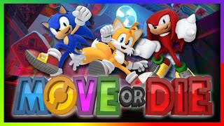 SONIC VS TAILS VS KNUCKLES Team Sonic Plays Move Or Die [upl. by Akinihs]