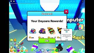 Day 2 of trying to get exclusive rewards from daycare in pet simulator 99 petsim99 roblox daycare [upl. by Cade]