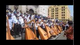 ADIT HOMENAJE A JAUJA CONCIERTO DE 16 ORQUESTAS ATRIO DE LA CATEDRAL DE LIMA [upl. by Erminna374]