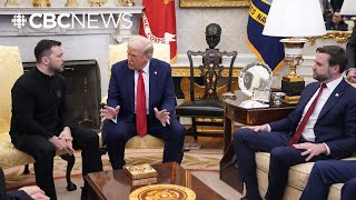 FULL EXCHANGE Zelenskyy and Trumps heated argument at the White House [upl. by Akirdna]