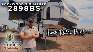 Rockwood 5th Wheel w HUGE Rear Den  Rockwood Signature 2898BS [upl. by Strader]