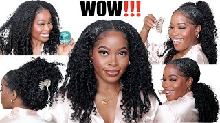 OMG‼️😱V PART WIG 🔥 VIRAL HACKS for Install on Type 4 Natural Hair🔥 No glue No Gel ft Nadula Hair [upl. by Sato]