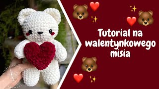 Tutorial na walentynkowego misia [upl. by Amliw]