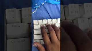 Akko V3 Cream Yellow vs Akko V3 Cream Blue keyboard switches satisfying [upl. by Fred]