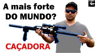 Arma de pressão mais potente DO MUNDO em 55 Worlds most powerful 22 airgun [upl. by Gaw156]