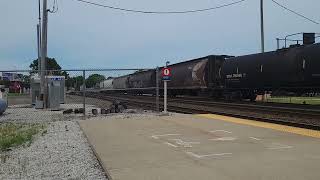 a westbound manifest entering Elkhart yard [upl. by Ellennaj]