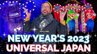 EXCITING New Year’s Countdown to 2023 at Universal Studios Japan [upl. by Eanar]